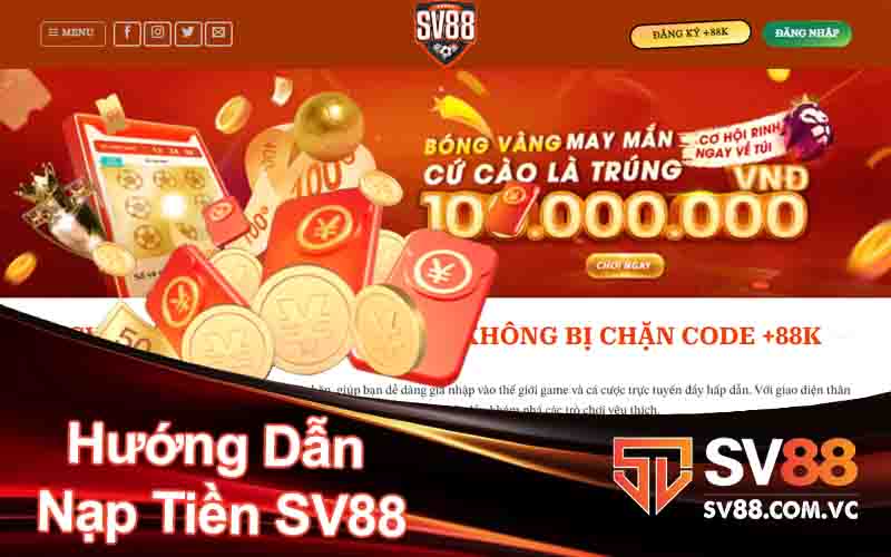 Hướng Dẫn Nạp Tiền SV88