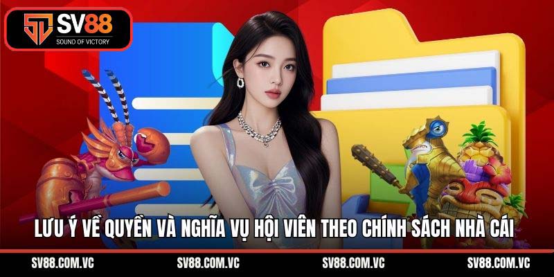 Lưu ý về quyền và nghĩa vụ hội viên theo chính sách nhà cái